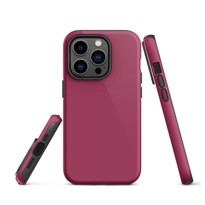 Load image into Gallery viewer, Lipstick Red iPhone Case Hardshell 3D Wrap Thermal Plain Color CREATIVETECH