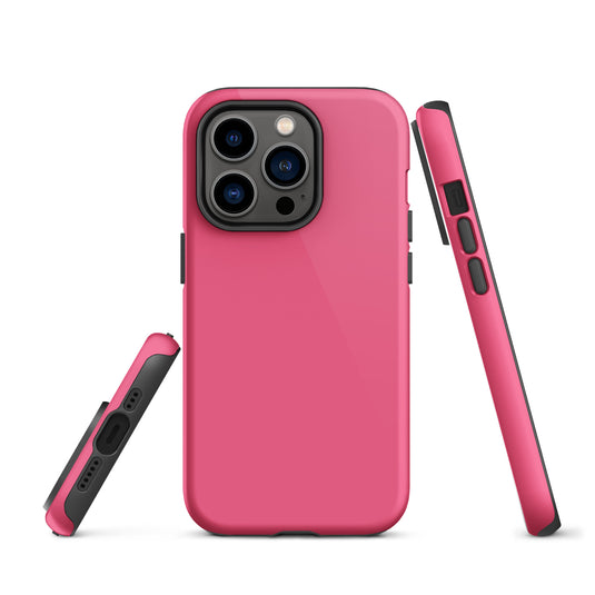 Brink Pink iPhone Case Hardshell 3D Wrap Thermal Plain Color CREATIVETECH