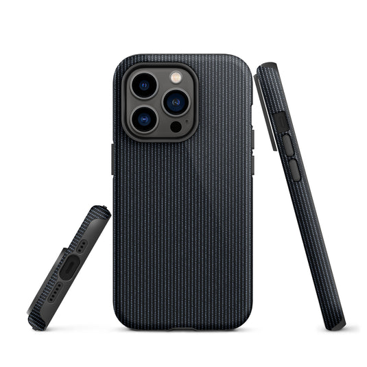 Black Textile iPhone Case Hardshell 3D Wrap Thermal Plain Color CREATIVETECH