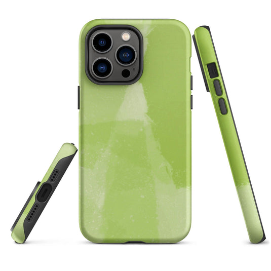 Creative Paint Green Colorful Hardshell iPhone Case Double Layer Impact Resistant Tough 3D Wrap CREATIVETECH