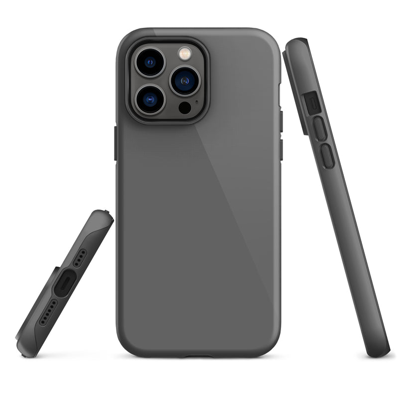Load image into Gallery viewer, Zambezi Grey iPhone Case Hardshell 3D Wrap Thermal Plain Color CREATIVETECH