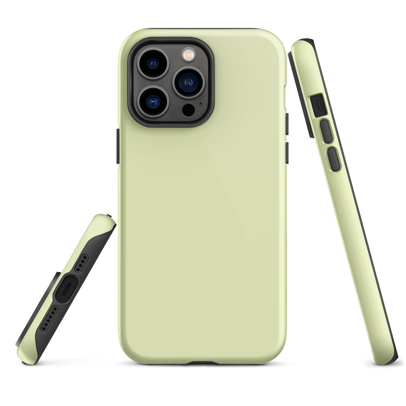 Load image into Gallery viewer, Snow Flurry Green iPhone Case Hardshell 3D Wrap Thermal Plain Color CREATIVETECH