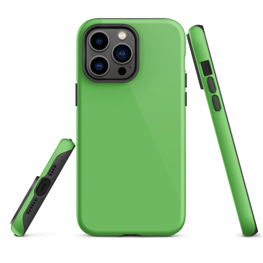 Mantis Green iPhone Case Hardshell 3D Wrap Thermal Plain Color CREATIVETECH