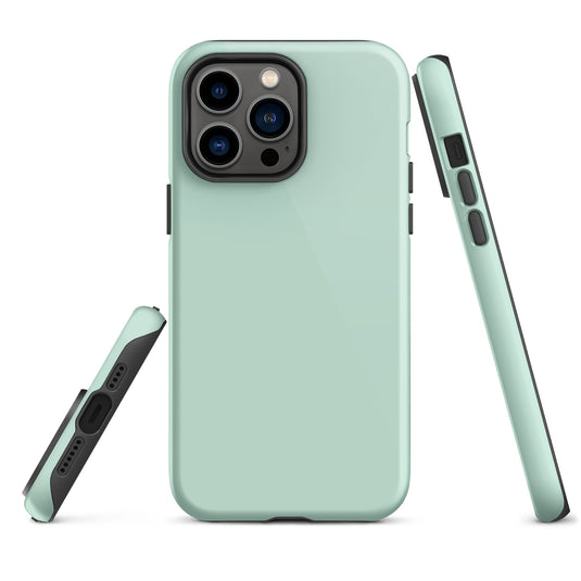 Aero Blue iPhone Case Hardshell 3D Wrap Thermal Plain Color CREATIVETECH