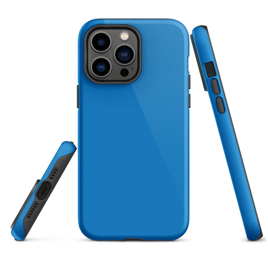 Navy Blue iPhone Case Hardshell 3D Wrap Thermal Plain Color CREATIVETECH