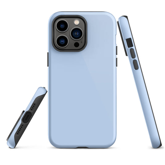Hawkes Blue iPhone Case Hardshell 3D Wrap Thermal Plain Color CREATIVETECH