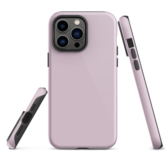 Pale Twilight Pink iPhone Case Hardshell 3D Wrap Thermal Plain Color CREATIVETECH