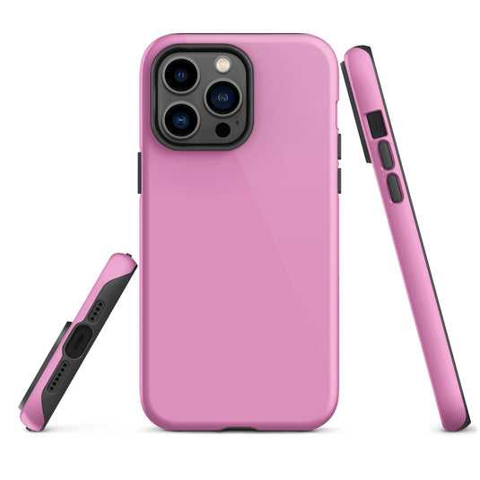 Lavender Rose Pink iPhone Case Hardshell 3D Wrap Thermal Plain Color CREATIVETECH