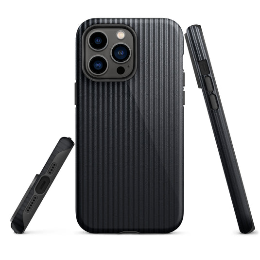 Carbon Fiber Striped iPhone Case Hardshell 3D Wrap Thermal Plain Color CREATIVETECH