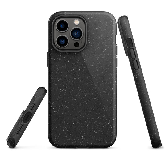 Speckled Black iPhone Case Hardshell 3D Wrap Thermal CREATIVETECH