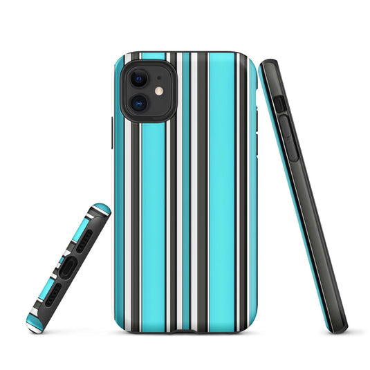 Colorful White Black Blue iPhone Case Double Layer Impact Resistant Tough 3D Wrap Matte or Glossy Finish CREATIVETECH