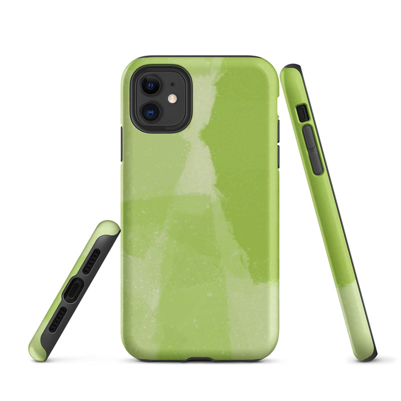 Load image into Gallery viewer, Creative Paint Green Colorful Hardshell iPhone Case Double Layer Impact Resistant Tough 3D Wrap CREATIVETECH
