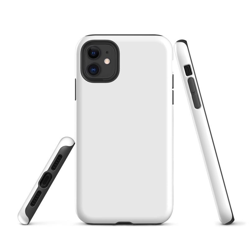 Load image into Gallery viewer, White iPhone Case Hardshell 3D Wrap Thermal Plain Color CREATIVETECH