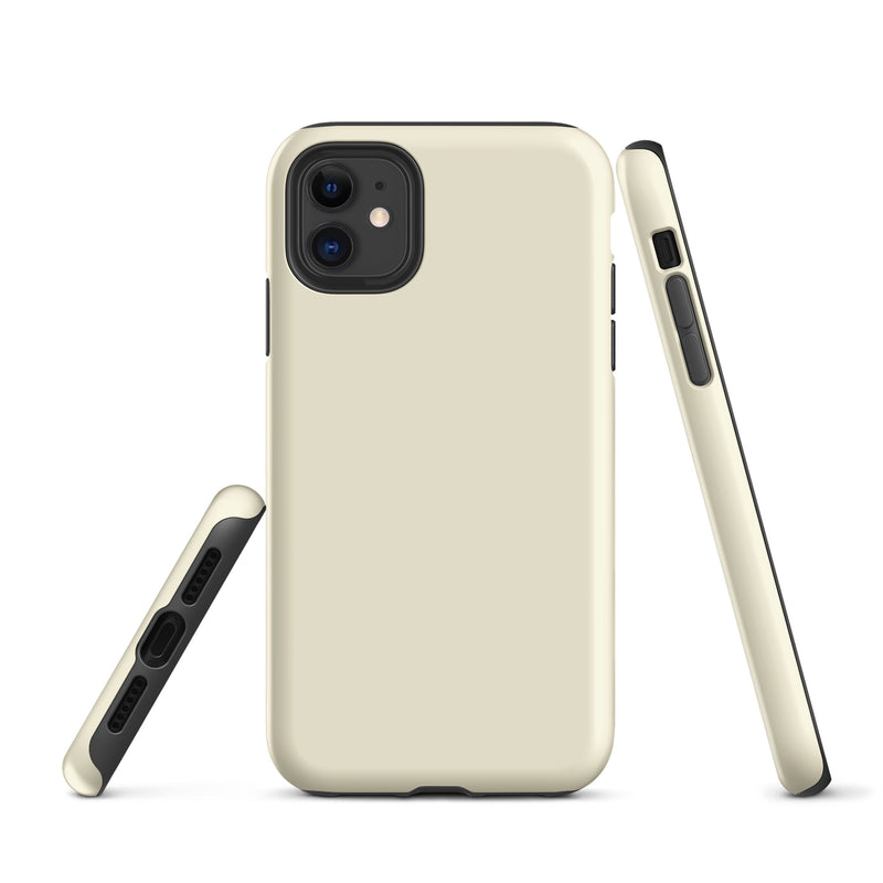 Load image into Gallery viewer, Apricot Yellow iPhone Case Hardshell 3D Wrap Thermal Plain Color CREATIVETECH
