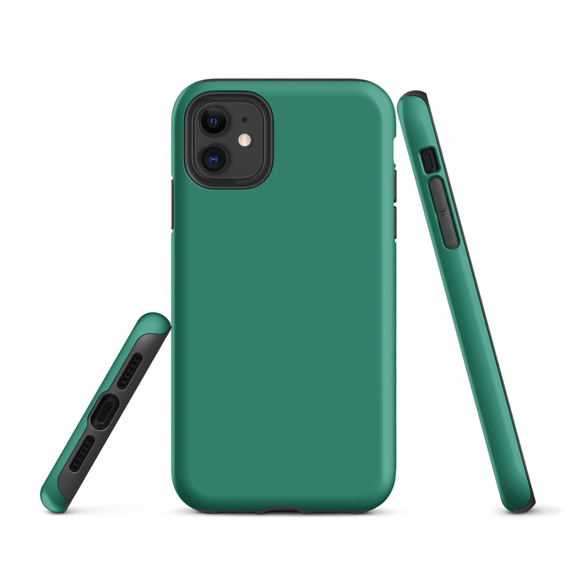 Load image into Gallery viewer, Elf Green iPhone Case Hardshell 3D Wrap Thermal Plain Color CREATIVETECH
