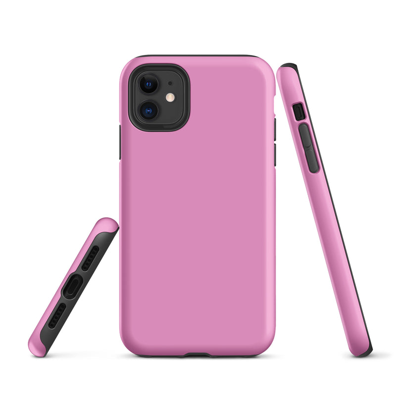 Load image into Gallery viewer, Lavender Rose Pink iPhone Case Hardshell 3D Wrap Thermal Plain Color CREATIVETECH