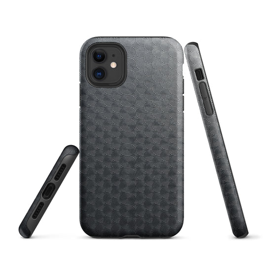 Carved Metal Dark iPhone Case Hardshell 3D Wrap Thermal Plain Color CREATIVETECH