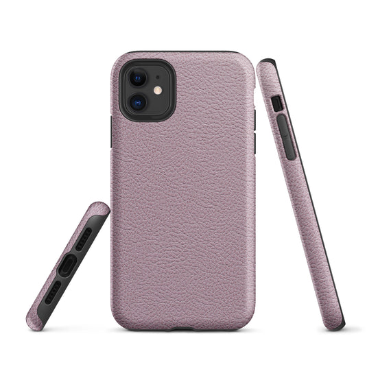 Ash Pink Leather iPhone Case Hardshell 3D Wrap Thermal CREATIVETECH
