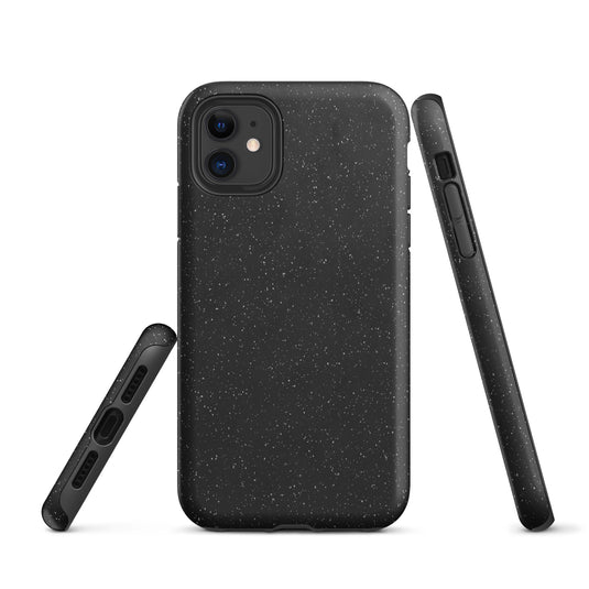 Speckled Black iPhone Case Hardshell 3D Wrap Thermal CREATIVETECH