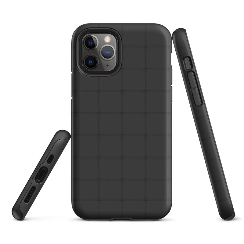 Load image into Gallery viewer, Squishy Black Cubic Colorful iPhone Case Double Layer Impact Resistant Tough 3D Wrap Matte or Glossy Finish CREATIVETECH