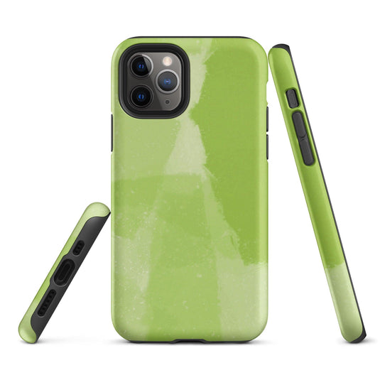 Creative Paint Green Colorful Hardshell iPhone Case Double Layer Impact Resistant Tough 3D Wrap CREATIVETECH