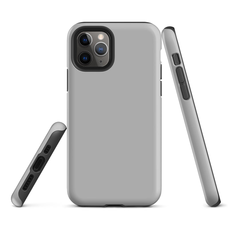 Load image into Gallery viewer, Silver Grey iPhone Case Hardshell 3D Wrap Thermal Plain Color CREATIVETECH
