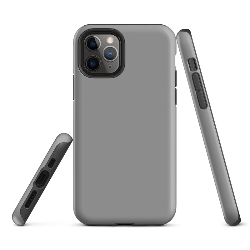 Load image into Gallery viewer, Nobel Grey iPhone Case Hardshell 3D Wrap Thermal Plain Color CREATIVETECH
