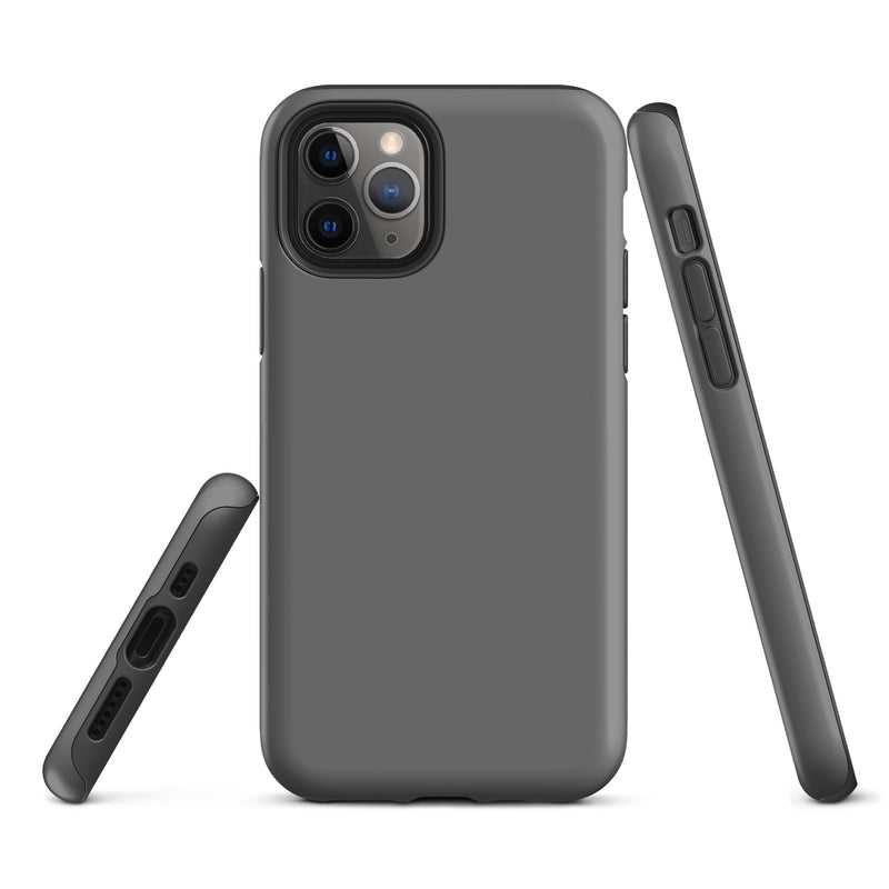 Load image into Gallery viewer, Grey iPhone Case Hardshell 3D Wrap Thermal Plain Color CREATIVETECH