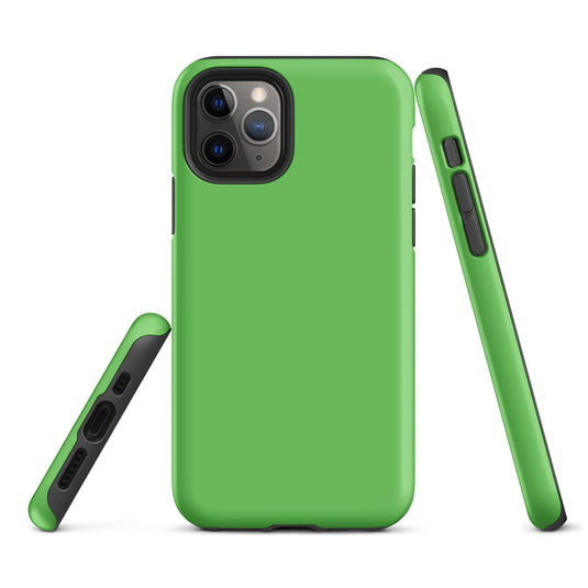 Mantis Green iPhone Case Hardshell 3D Wrap Thermal Plain Color CREATIVETECH