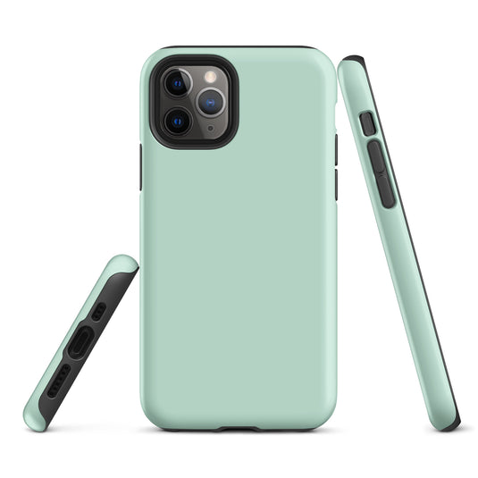 Aero Blue iPhone Case Hardshell 3D Wrap Thermal Plain Color CREATIVETECH