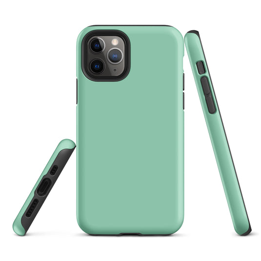 Vista Blue iPhone Case Hardshell 3D Wrap Thermal Plain Color CREATIVETECH