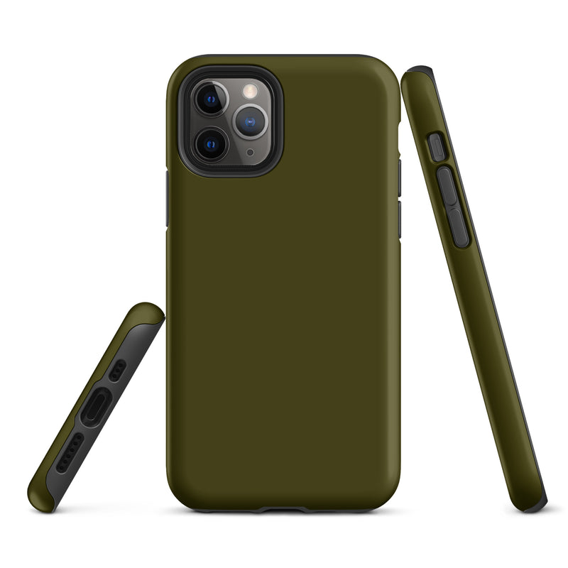 Load image into Gallery viewer, Karaka Green iPhone Case Hardshell 3D Wrap Thermal Plain Color CREATIVETECH
