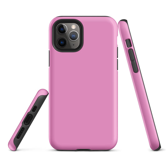 Lavender Rose Pink iPhone Case Hardshell 3D Wrap Thermal Plain Color CREATIVETECH