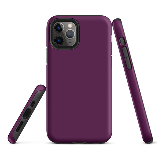 Tyrian Purple iPhone Case Hardshell 3D Wrap Thermal Plain Color CREATIVETECH