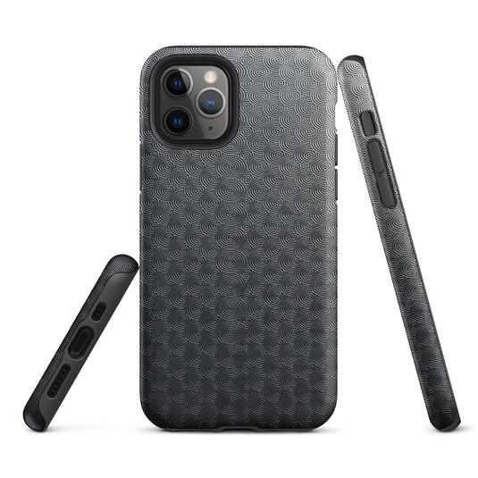 Carved Metal Dark iPhone Case Hardshell 3D Wrap Thermal Plain Color CREATIVETECH