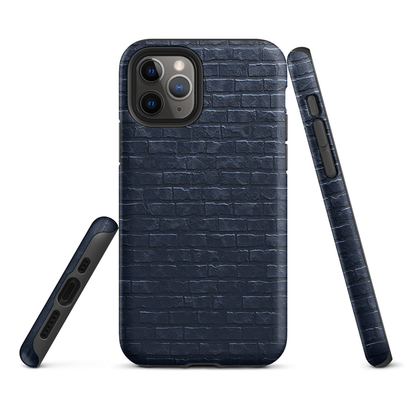 Load image into Gallery viewer, Dark Brick Stone iPhone Case Hardshell 3D Wrap Thermal CREATIVETECH