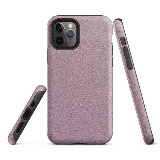 Ash Pink Leather iPhone Case Hardshell 3D Wrap Thermal CREATIVETECH