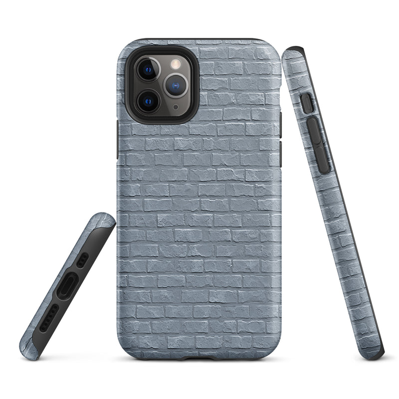 Load image into Gallery viewer, White Grey Brick Stone Phone Case Hardshell 3D Wrap Thermal CREATIVETECH