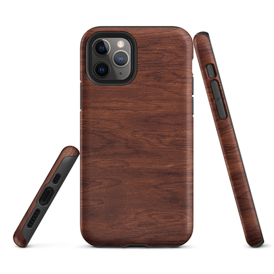 Brown Wood iPhone Case Hardshell 3D Wrap Thermal CREATIVETECH