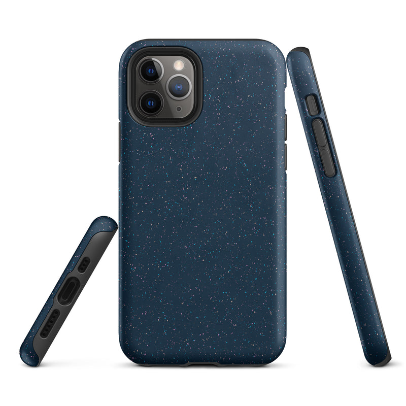 Load image into Gallery viewer, Speckled Deep Blue iPhone Case Hardshell 3D Wrap Thermal CREATIVETECH