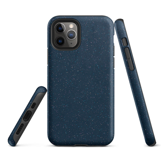 Speckled Deep Blue iPhone Case Hardshell 3D Wrap Thermal CREATIVETECH