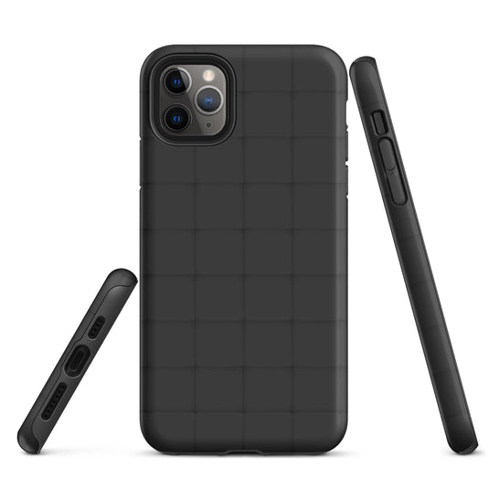 Squishy Black Cubic Colorful iPhone Case Double Layer Impact Resistant Tough 3D Wrap Matte or Glossy Finish CREATIVETECH