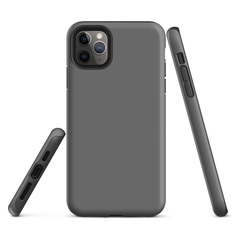 Load image into Gallery viewer, Grey iPhone Case Hardshell 3D Wrap Thermal Plain Color CREATIVETECH
