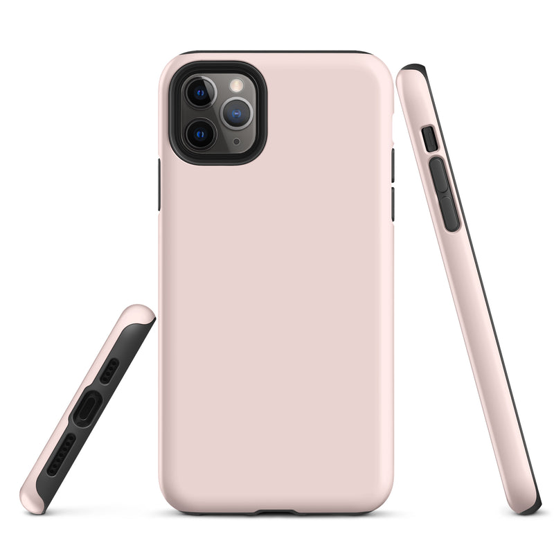 Load image into Gallery viewer, Misty Rose Pink iPhone Case Hardshell 3D Wrap Thermal Plain Color CREATIVETECH