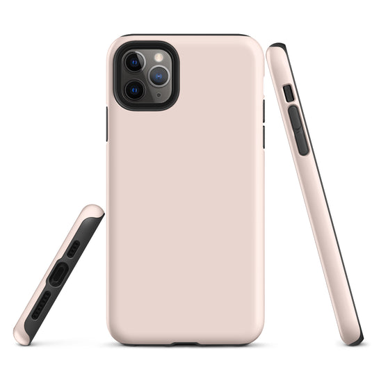 Wisp Pink iPhone Case Hardshell 3D Wrap Thermal Plain Color CREATIVETECH