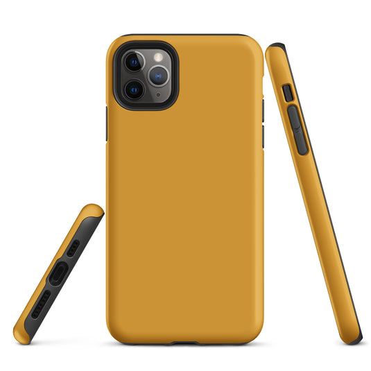 Buttercup Yellow Orange iPhone Case Hardshell 3D Wrap Thermal Plain Color CREATIVETECH