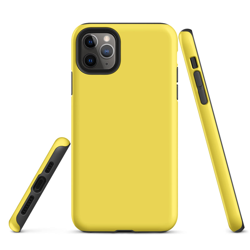 Load image into Gallery viewer, Paris Daisy Yellow iPhone Case Hardshell 3D Wrap Thermal Plain Color CREATIVETECH