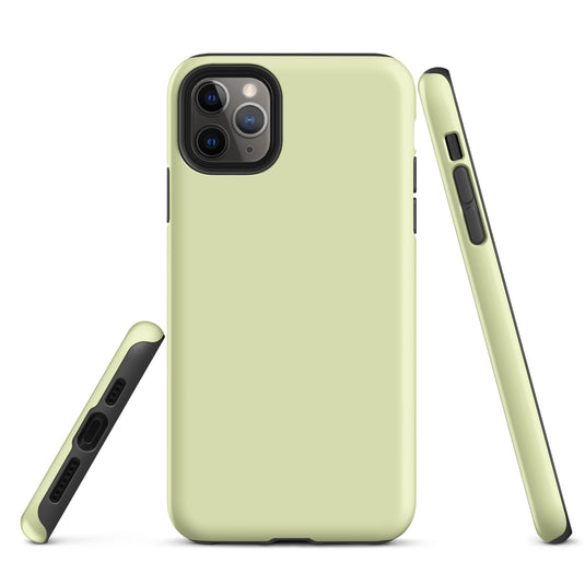 Snow Flurry Green iPhone Case Hardshell 3D Wrap Thermal Plain Color CREATIVETECH