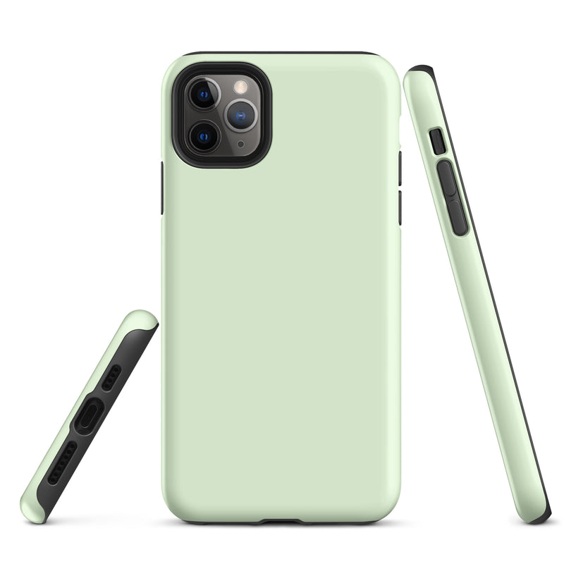 Load image into Gallery viewer, Panache Green iPhone Case Hardshell 3D Wrap Thermal Plain Color CREATIVETECH