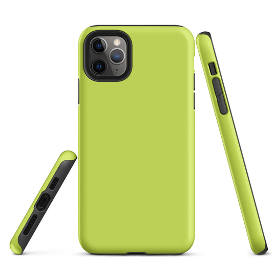 Mindaro Green iPhone Case Hardshell 3D Wrap Thermal Plain Color CREATIVETECH